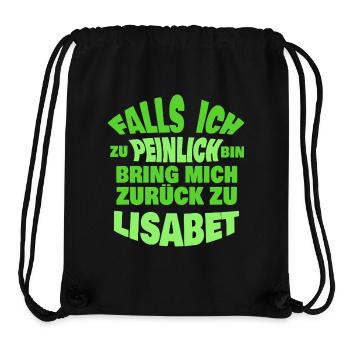 L - Stanley/Stella Recycled Gym Bag - black - Front