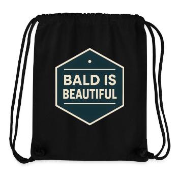 Men's Bald Gift Idea Bald Is Beautiful - Stanley/Stella Recycled Gym Bag - black - Front