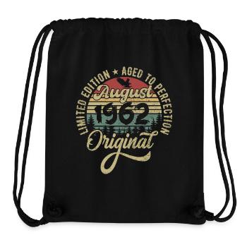 August 1962 Birthday present August 1962 August - Stanley/Stella Recycled Gym Bag - black - Front