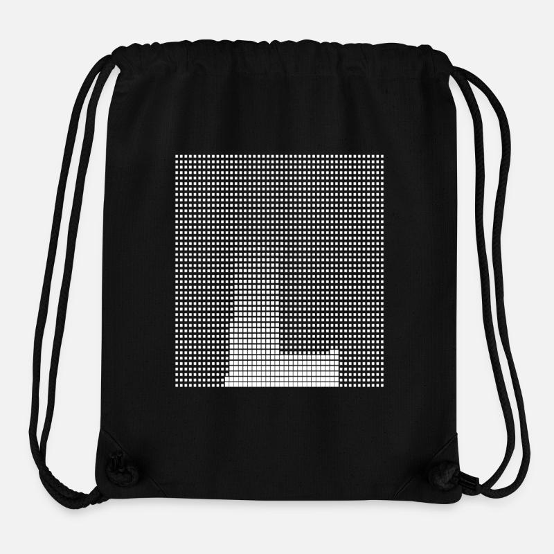 Letter L, name, the letter L - Stanley/Stella Recycled Gym Bag - black