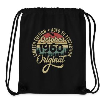 october 1960 anniversary october 1960 october - Stanley/Stella Recycled Gym Bag - black - Front