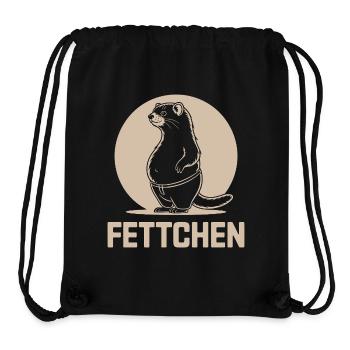 Lustiges Frettchen Essen Bierbauch Fettchen - Stanley/Stella recycelter Gym Bag - Schwarz - Vorne