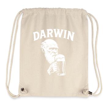 Darwin drinking Beer - Stanley/Stella Recycled Gym Bag - natural - Front