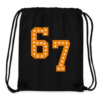 6 7 – Trendy minimalist text design, - Stanley/Stella Recycled Gym Bag - black - Front