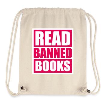 Read Banned Books Verbotene Bücher Lesen Freiheit - Stanley/Stella Recycled Gym Bag - natural - Front