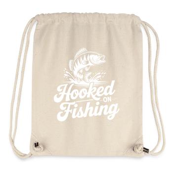 Hooked on Fishing - Stanley/Stella recycelter Gym Bag - Naturweiß - Vorne
