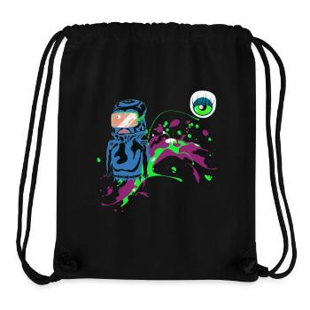 Neon Astronaut Party Design Spraykunst Blickfänger - Stanley/Stella recycelter Gym Bag - Schwarz - Vorne