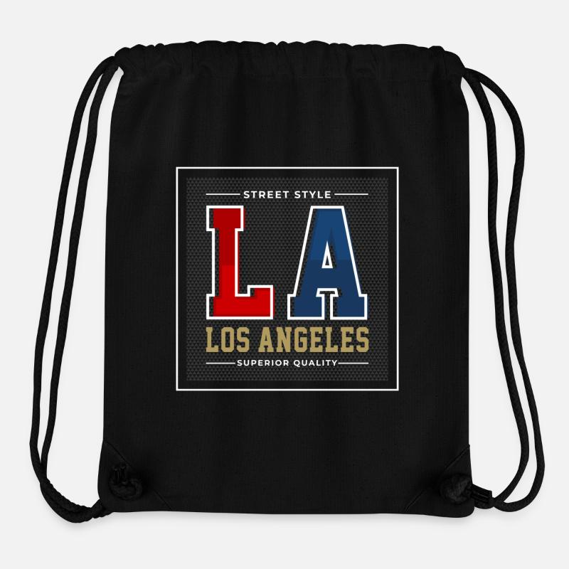 Los Angeles - Stanley/Stella recycelter Gym Bag - Schwarz