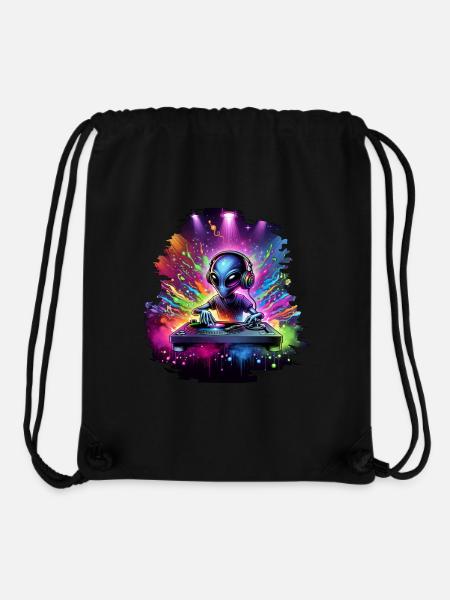 Alien DJ - Stanley/Stella Recycled Gym Bag - black