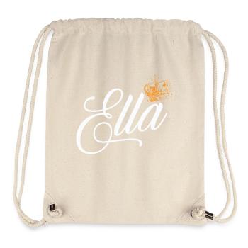 Ella Name für Frauen Kinder Kleinkinder - Ella Custom - Stanley/Stella recycelter Gym Bag - Naturweiß - Vorne