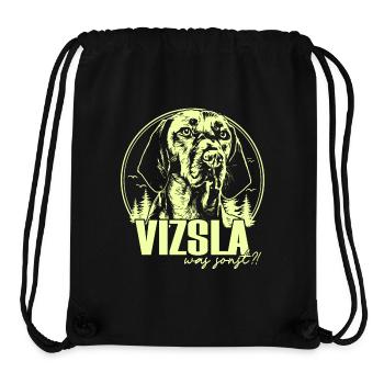 Vizsla Chien de chasse - Sac à cordon recyclé Stanley/Stella - noir - Devant