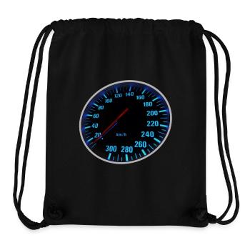 Blue Speedmeter, Tacho - Design - Stanley/Stella Recycled Gym Bag - black - Front