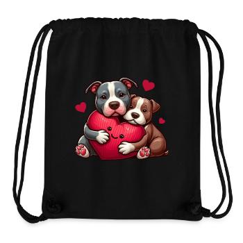 Pitbull présente - Sac à cordon recyclé Stanley/Stella - noir - Devant