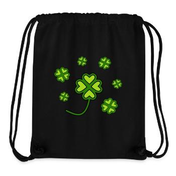 Trèfles de la Saint-Patrick - Sac à cordon recyclé Stanley/Stella - noir - Devant