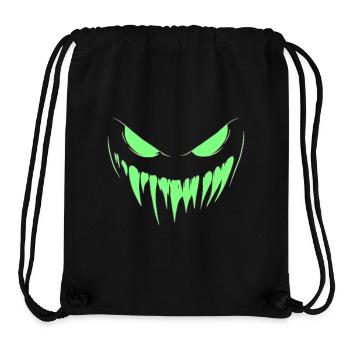 monster face for Halloween party - Stanley/Stella Recycled Gym Bag - black - Front