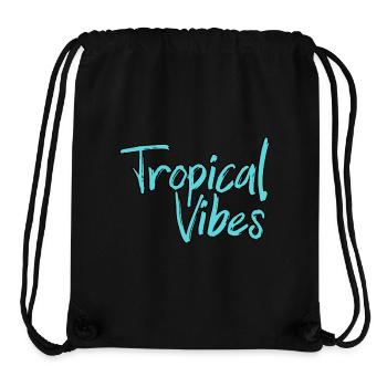 Summer holidays, in the tropics, - Stanley/Stella Recycled Gym Bag - black - Front