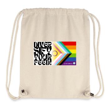 🌈♿ Pride & Disability – Inklusive Flagge - Stanley/Stella recycelter Gym Bag - Naturweiß - Vorne