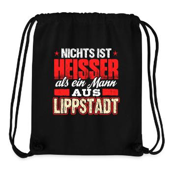 LIPPSTADT - heiss - Stanley/Stella recycelter Gym Bag - Schwarz - Vorne