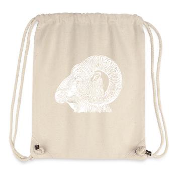 Aries head with horns - Stanley/Stella Recycled Gym Bag - natural - Front