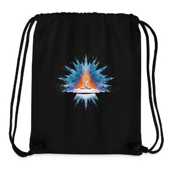 Yoga Spiritualität Freiheit und Entspannung - Stanley/Stella recycelter Gym Bag - Schwarz - Vorne