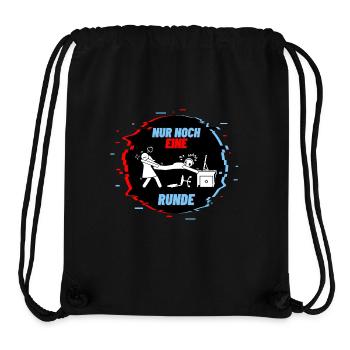 Nur noch eine Runde, Das was jeder Gamer sagt - Stanley/Stella recycelter Gym Bag - Schwarz - Vorne