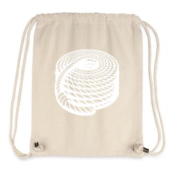 Braided Rope Rolled Maritime Rope Design - Stanley/Stella Recycled Gym Bag - natural - Front