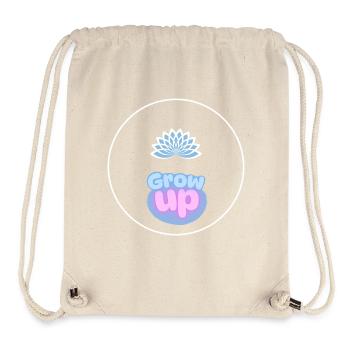 Grow Up Motivational Minimalist Art - Stanley/Stella Recycled Gym Bag - natural - Front