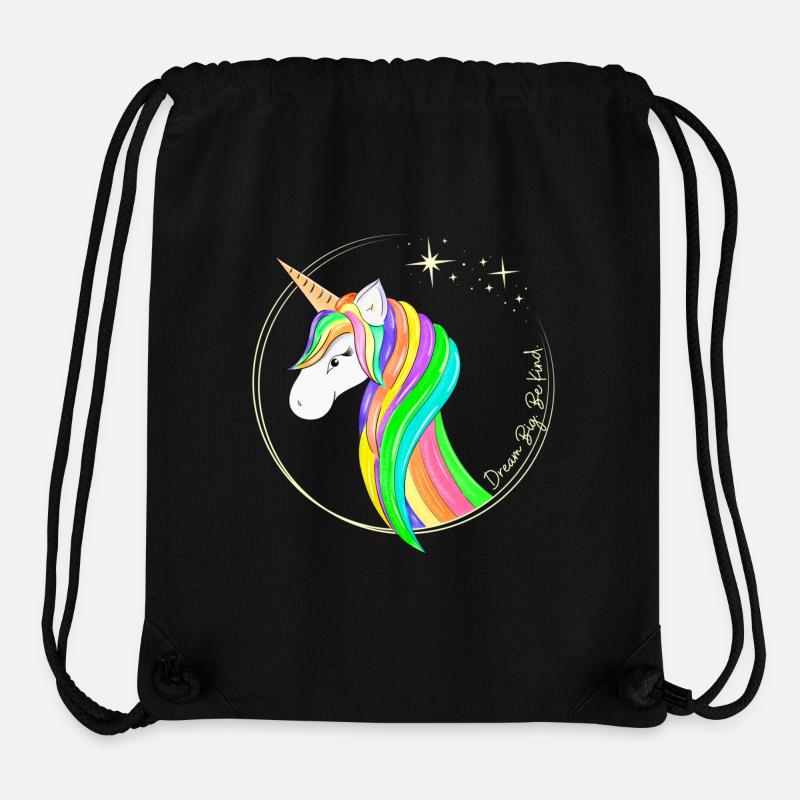 Dream Big. Be Kind. Einhorn - Stanley/Stella recycelter Gym Bag - Schwarz