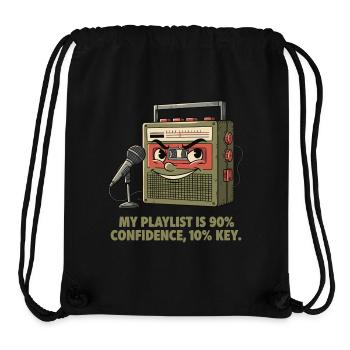 90% self-confidence, 10% tonality - Stanley/Stella Recycled Gym Bag - black - Front