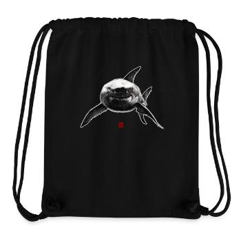 Sketchy Shark - Stanley/Stella Recycled Gym Bag - black - Front