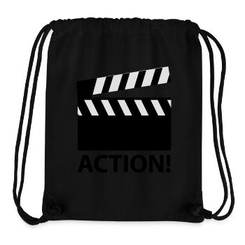 action_f2 - Stanley/Stella recycelter Gym Bag - Schwarz - Vorne