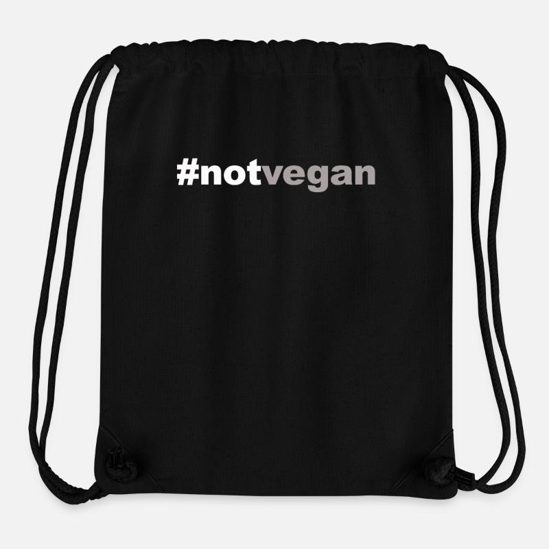 not vegan - Stanley/Stella recycelter Gym Bag - Schwarz