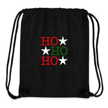 HO HO HO - Stanley/Stella recycelter Gym Bag - Schwarz - Vorne