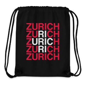 ZURICH Swiss Flag - Schweiz - Switzerland - Suisse - Stanley/Stella Recycled Gym Bag - black - Front