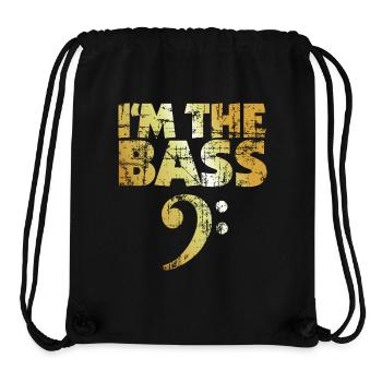 I'm the Bass (Vintage Goldgelb) - Stanley/Stella recycelter Gym Bag - Schwarz - Vorne