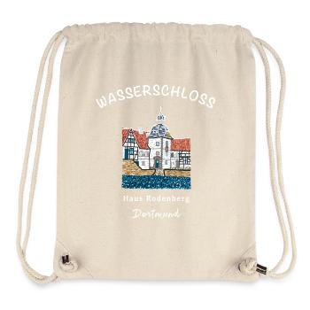 Dortmund, emblématique château entouré de douves Rodenberg - Sac à cordon recyclé Stanley/Stella - blanc naturel - Devant