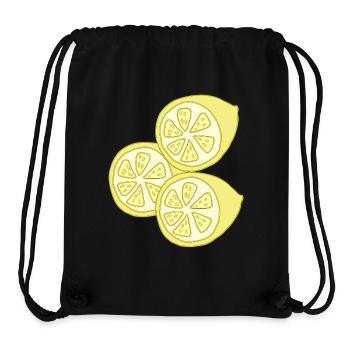 lemons - Stanley/Stella Recycled Gym Bag - black - Front