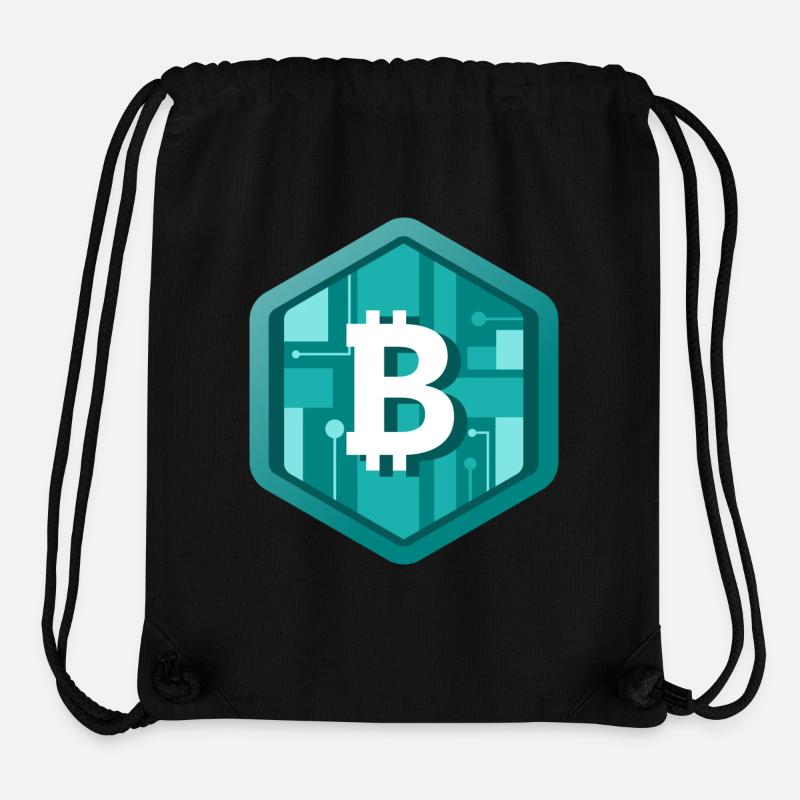 B Krypto Logo - Stanley/Stella recycelter Gym Bag - Schwarz
