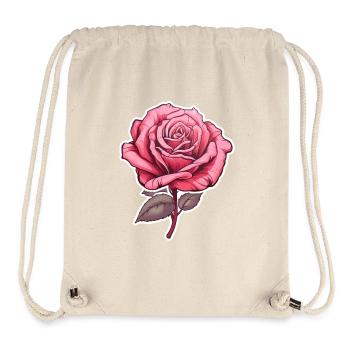 Rose pink - Stanley/Stella recycelter Gym Bag - Naturweiß - Vorne