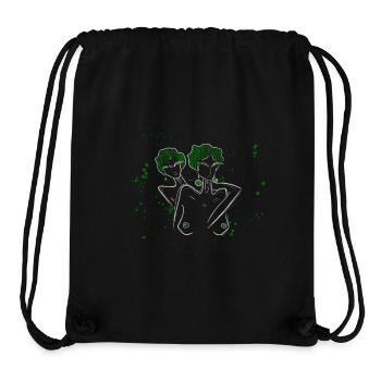 in Grünen - Stanley/Stella recycelter Gym Bag - Schwarz - Vorne