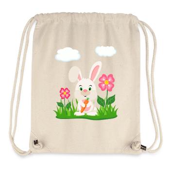Cute Rabbit with Carrot Bunny Bunny Easter Bunny - Stanley/Stella Recycled Gym Bag - natural - Front