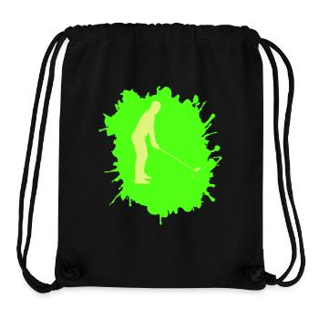 golf klecks - Stanley/Stella recycelter Gym Bag - Schwarz - Vorne