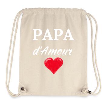 PAPA d'Amour - Stanley/Stella recycelter Gym Bag - Naturweiß - Vorne