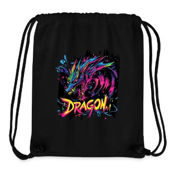 Drache Fantasie Magie Mystik Mythologie Kreatur - Stanley/Stella recycelter Gym Bag - Schwarz - Vorne