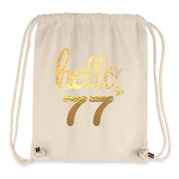 Hallo 77 gold - Stanley/Stella recycelter Gym Bag - Naturweiß - Vorne