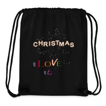 Christmas i love it - Stanley/Stella Recycled Gym Bag - black - Front