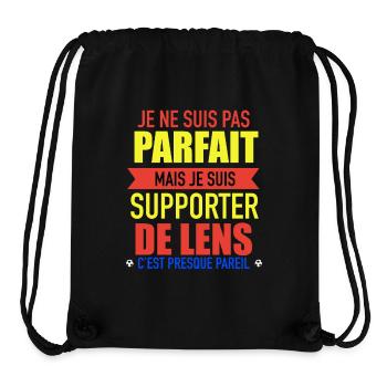 Supporter Lens Foot Lensois Humour - Sac à cordon recyclé Stanley/Stella - noir - Devant