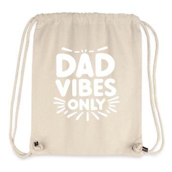 Nur Dad-Vibes - Stanley/Stella recycelter Gym Bag - Naturweiß - Vorne