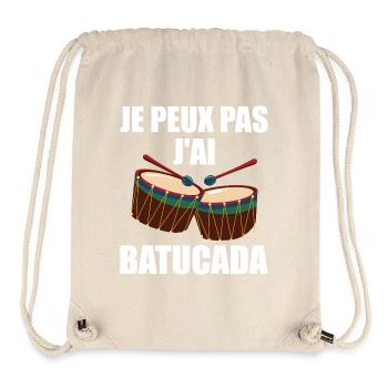 I Can't I Batucada - Humor Musik - Stanley/Stella recycelter Gym Bag - Naturweiß - Vorne