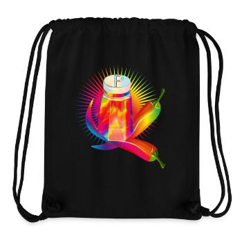 Colorful pepper shakers with hot chillies - Stanley/Stella Recycled Gym Bag - black - Front